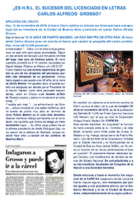 ¿Es H. Rodríguez Larreta el sucesor del Lic. en Letras Carlos A. Grosso? - 15/11/2019